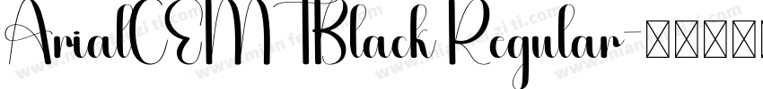 ArialCEMTBlack Regular字体转换